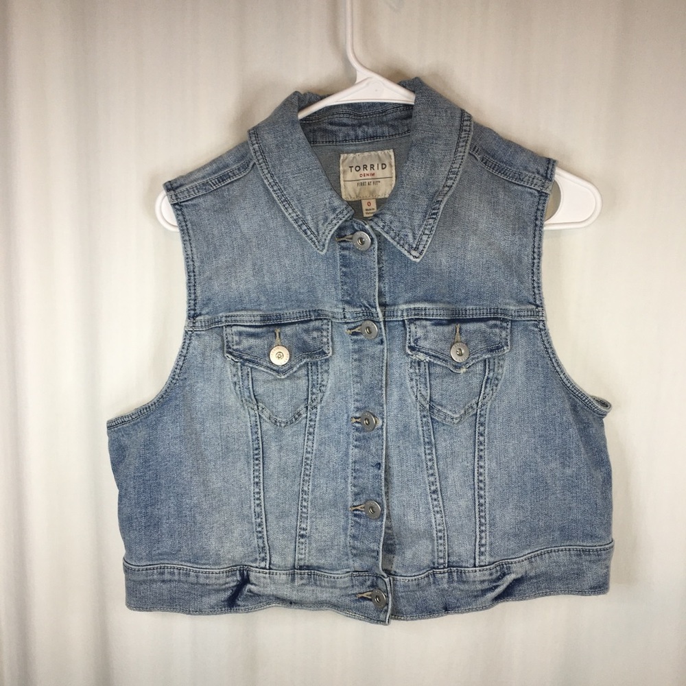Torrid denim vest
